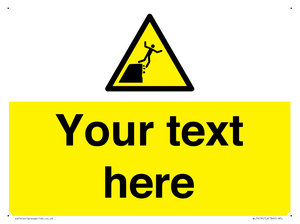 Custom Warning unstable cliff edge